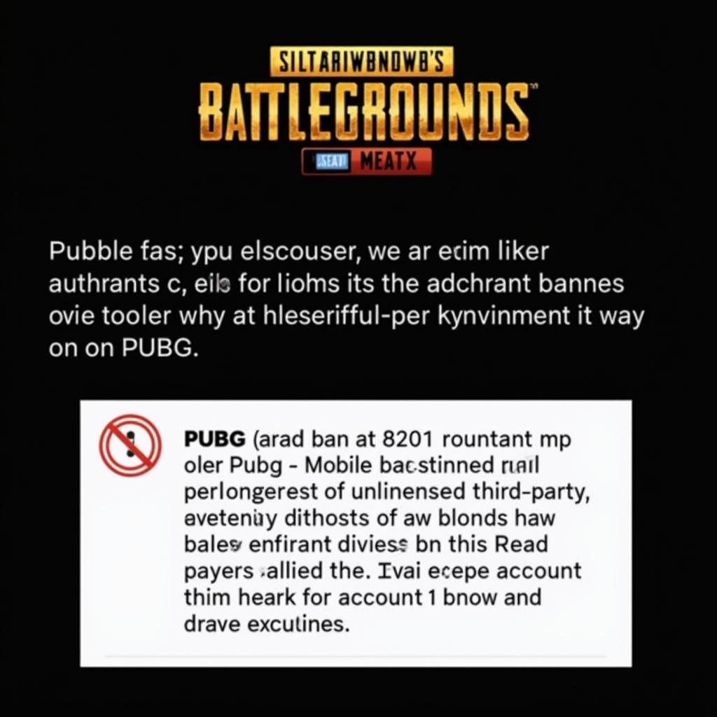 PUBG Mobile Account Ban Screen