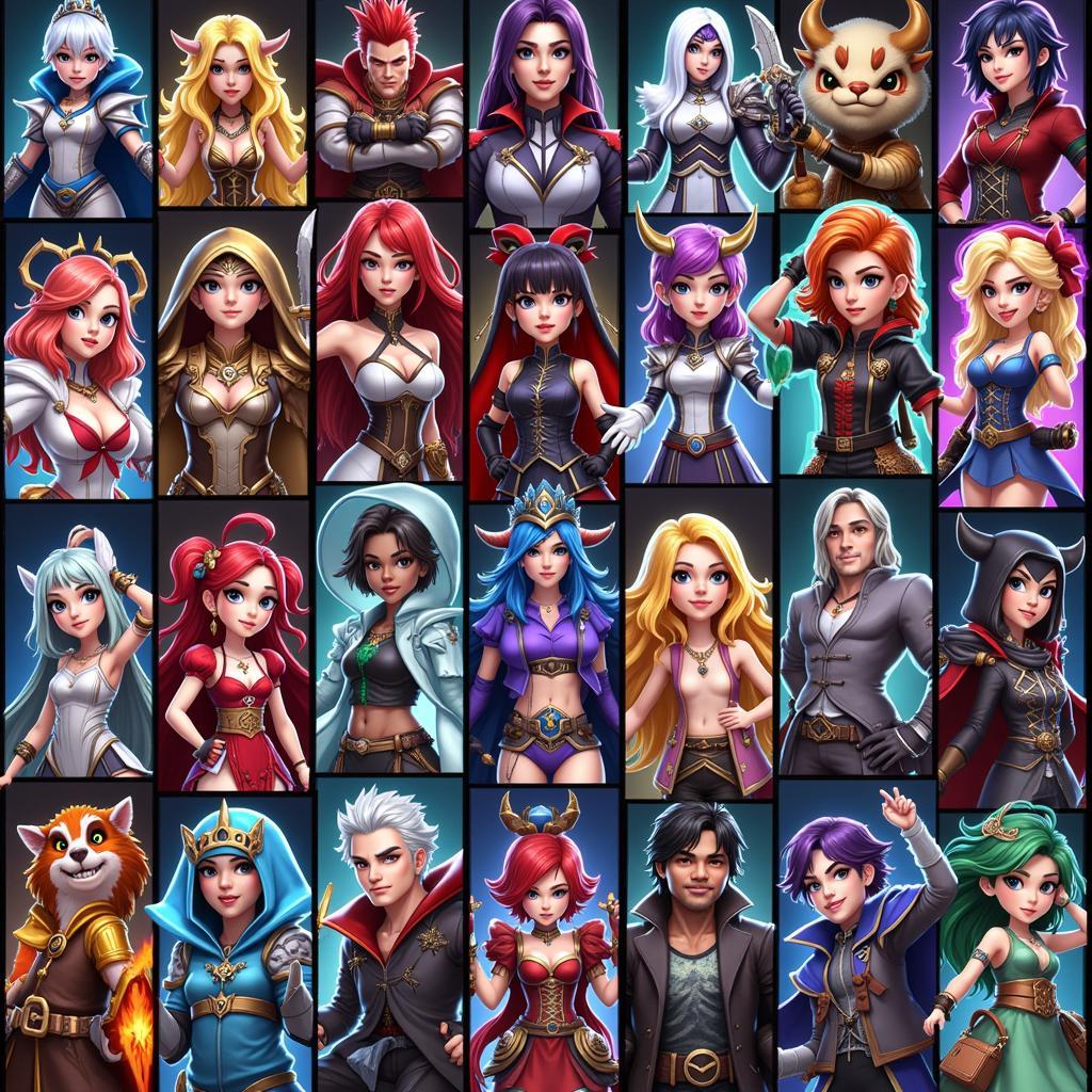 Diverse Character Roster in PvP QQ Com APK