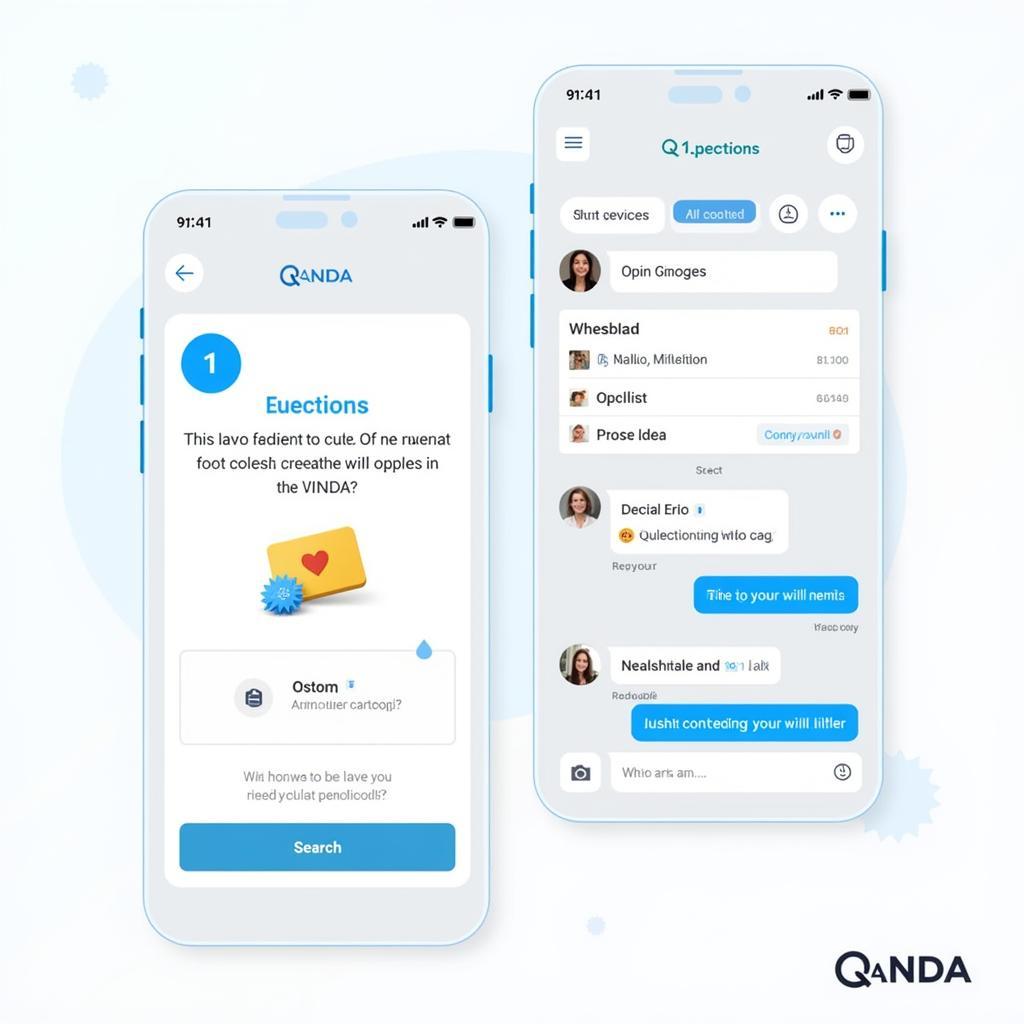 QANDA app interface