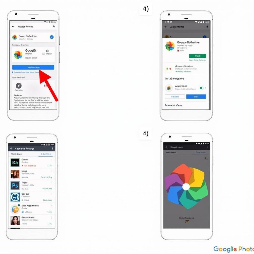 Reinstalling Google Photos on Android