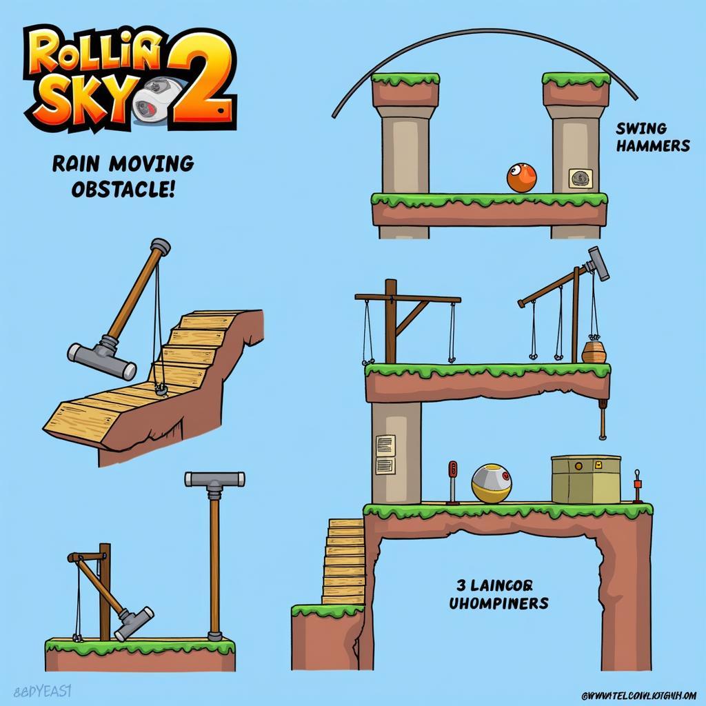 Rolling Sky 2 Obstacles and Challenges