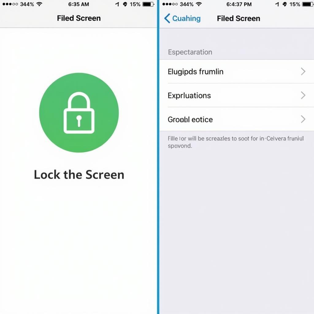 Example of a Screen Off & Lock App Interface