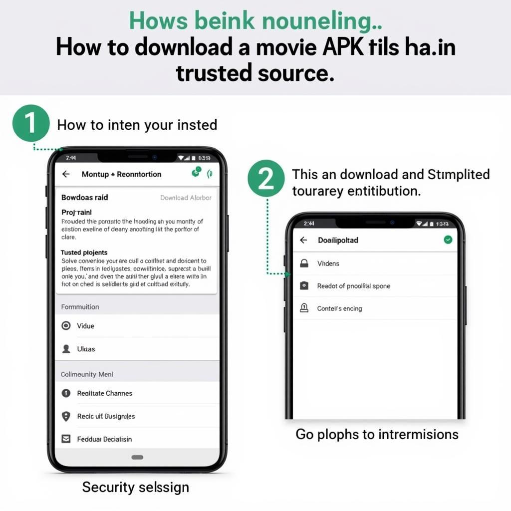 Downloading and installing a movie APK securely on an Android device