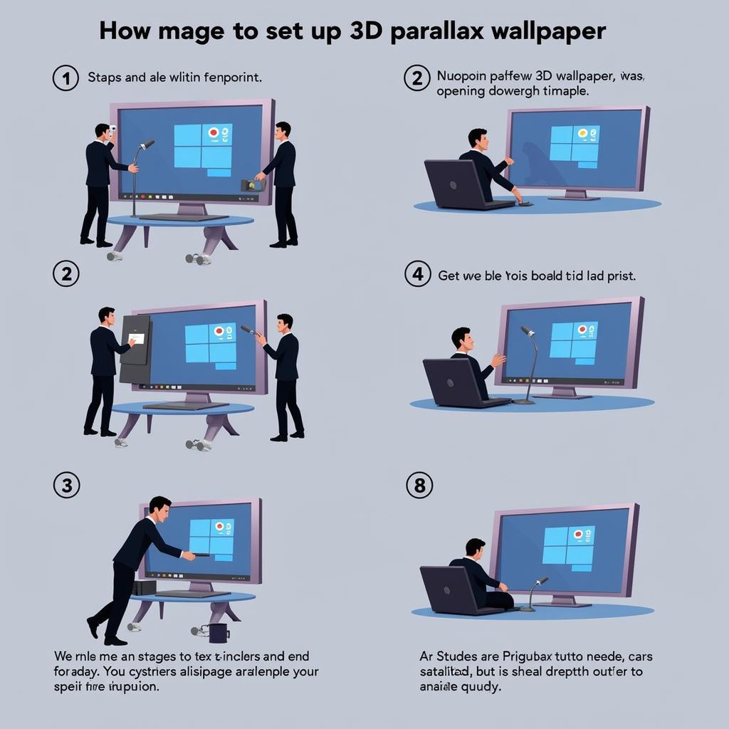 Step-by-step guide on setting up a 3D parallax wallpaper using the app, including customization options.