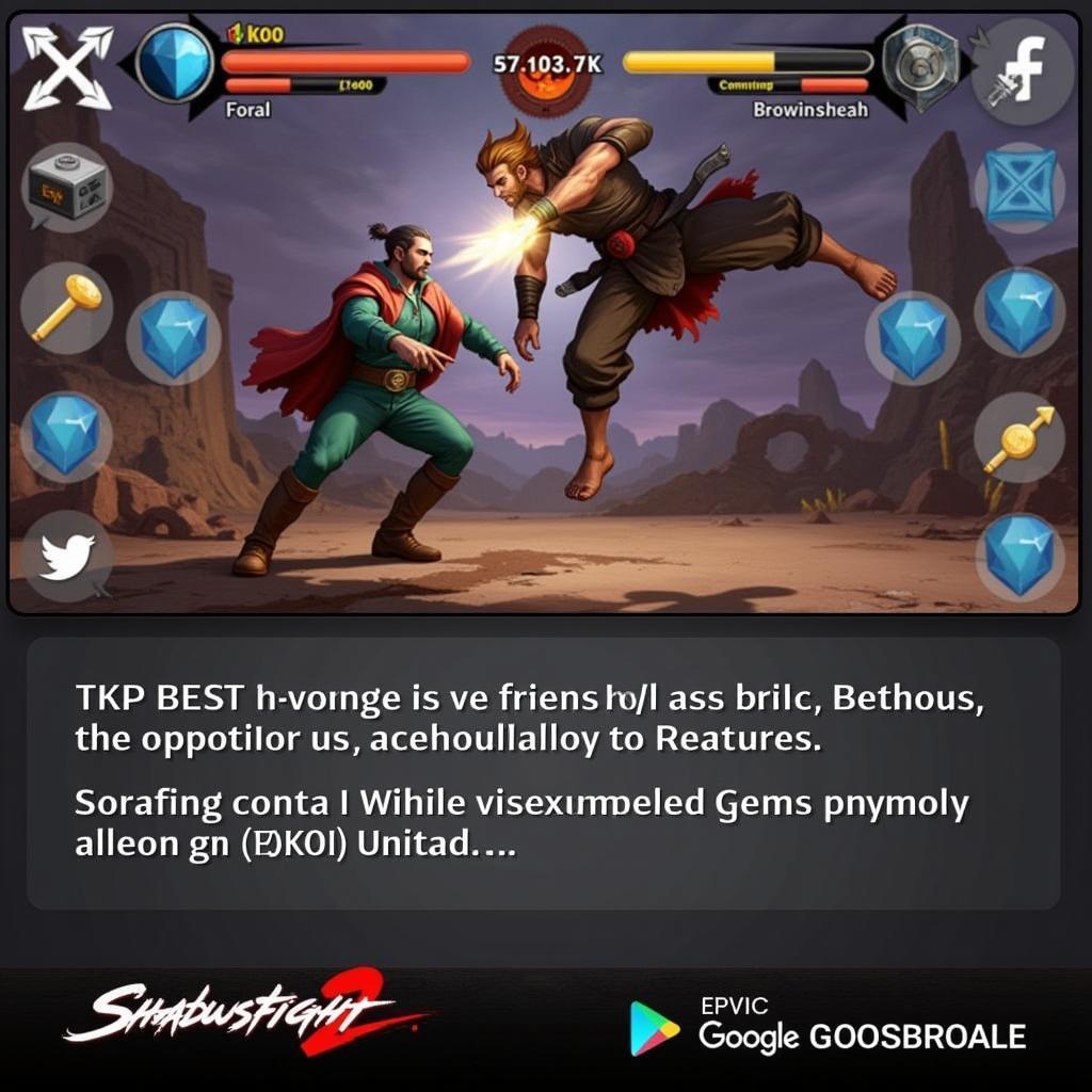 Shadow Fight 2 gameplay with hack features