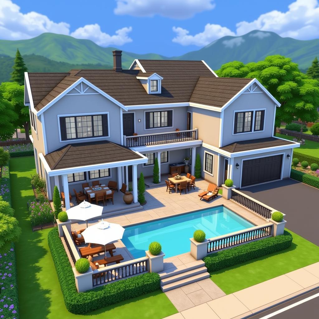 Sims Freeplay House with Unlimited Simoleons