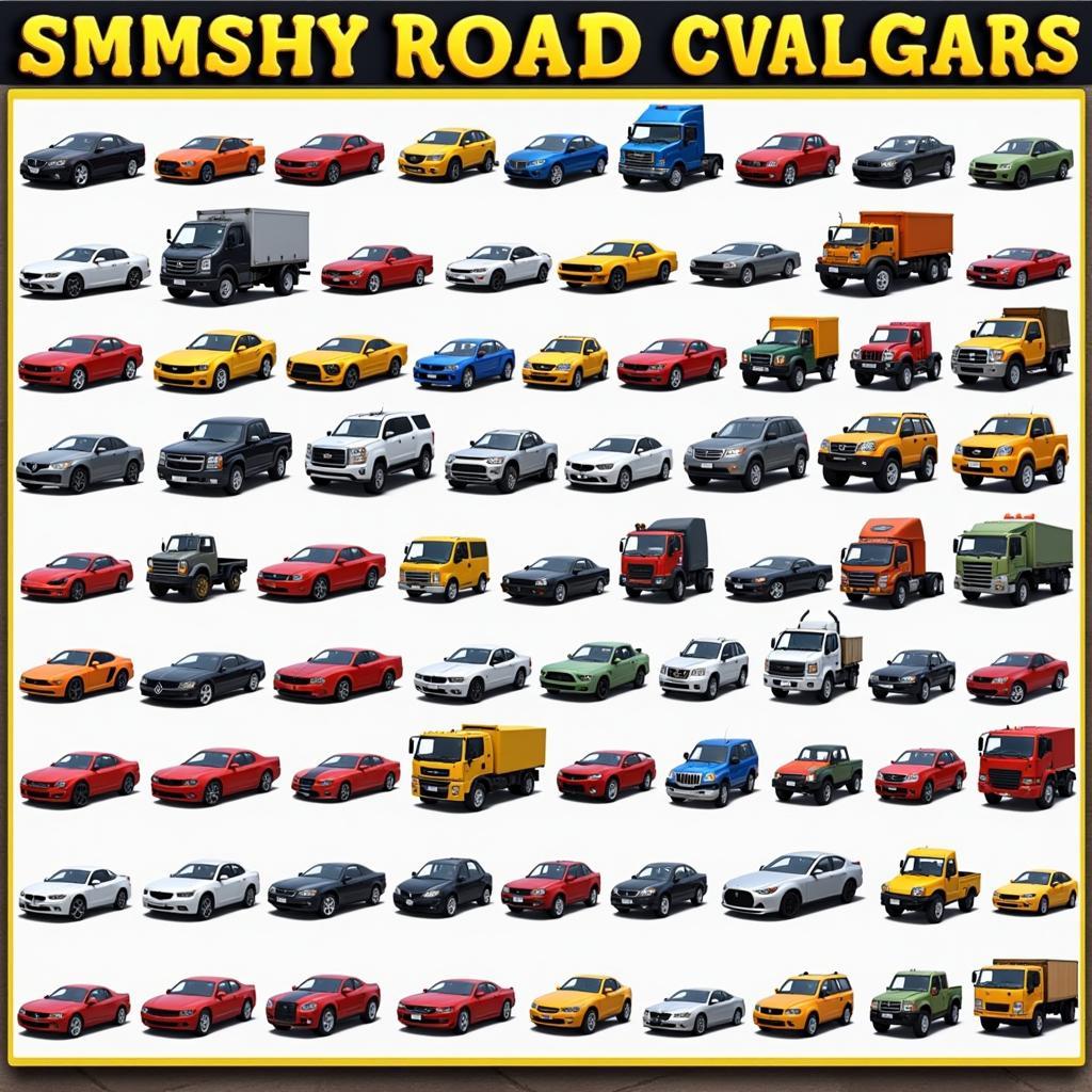 Smashy Road 2 Mod APK Car Collection Screenshot