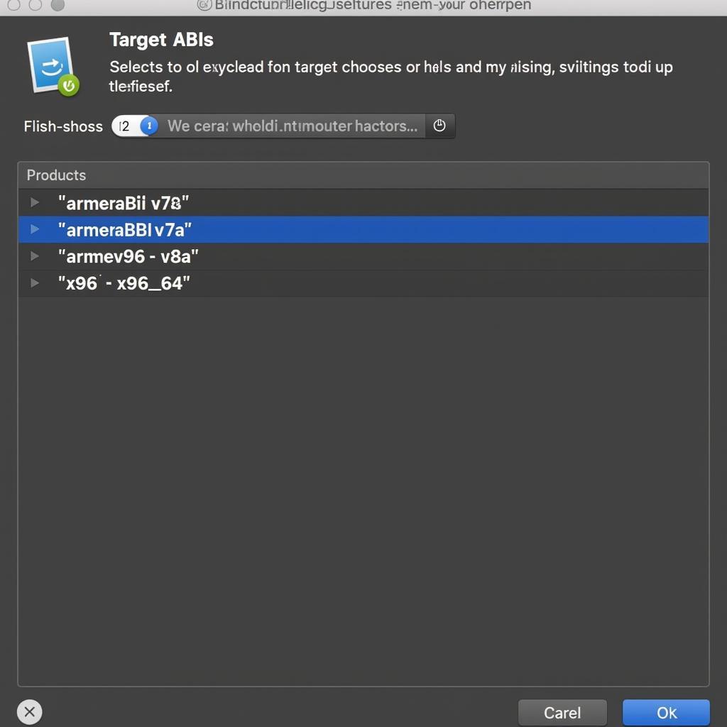 Specifying ABI in Android Studio