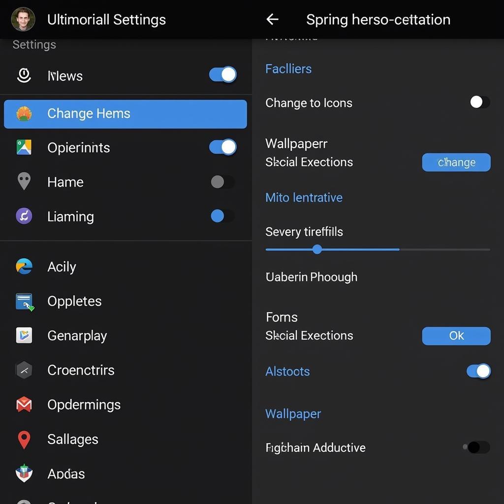 Spring Zero Launcher Theme Customization Settings