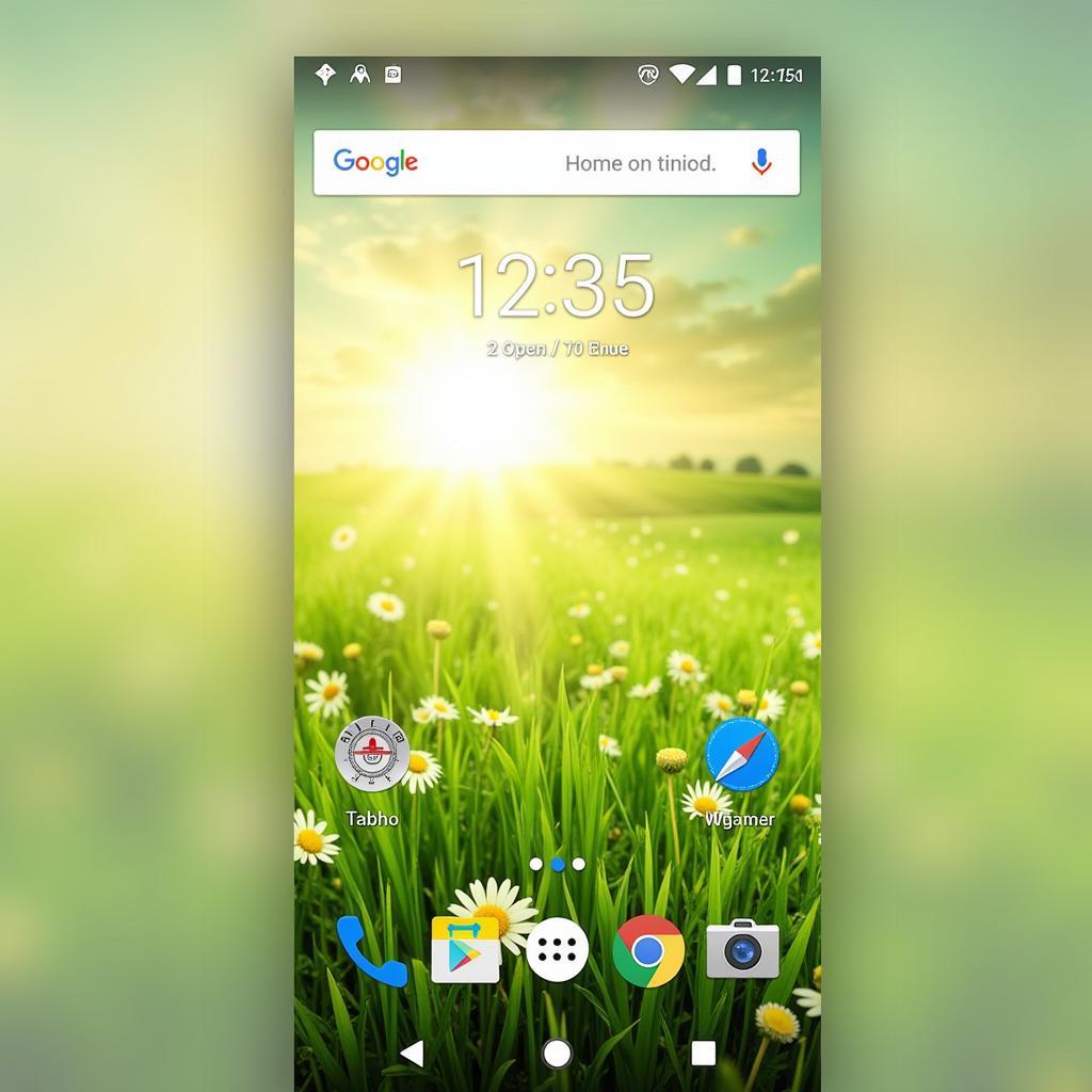 Spring Zero Launcher Theme Home Screen