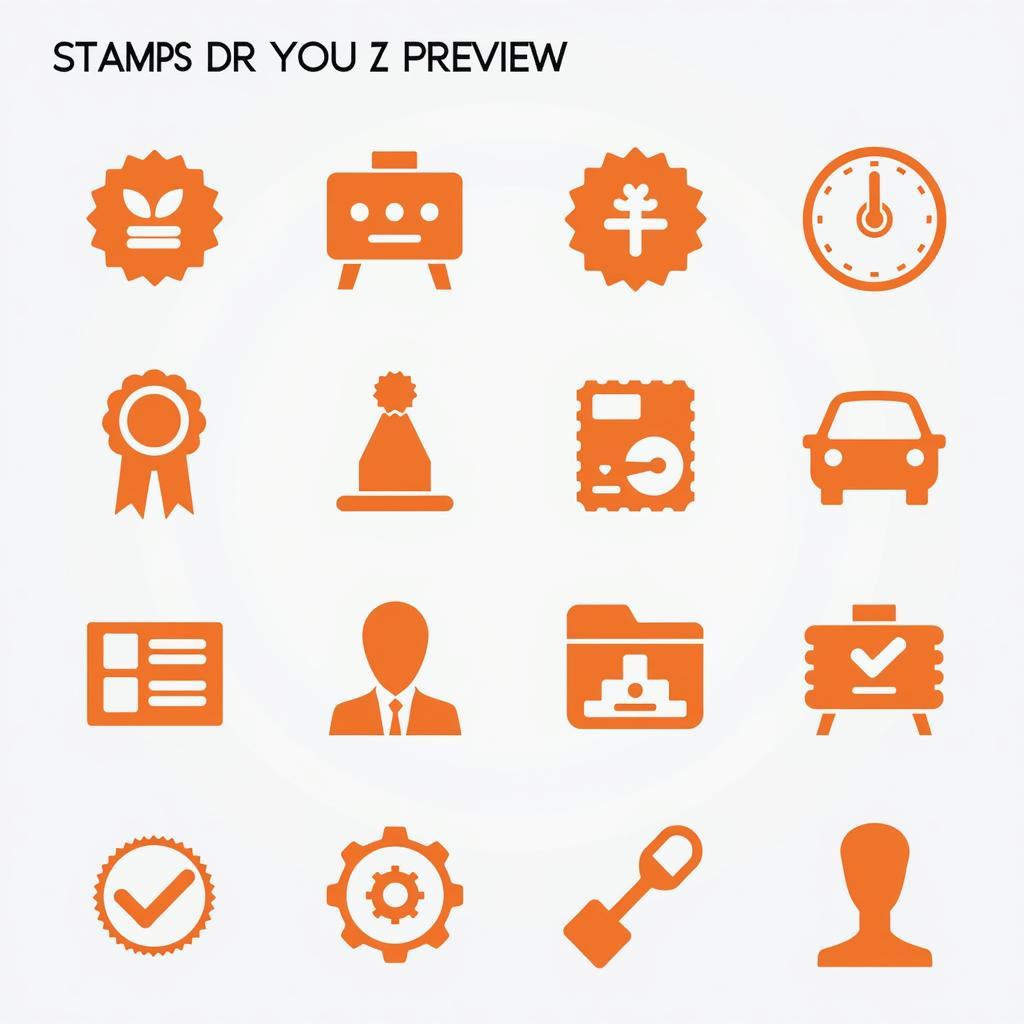 Stamp Icon Pack Preview