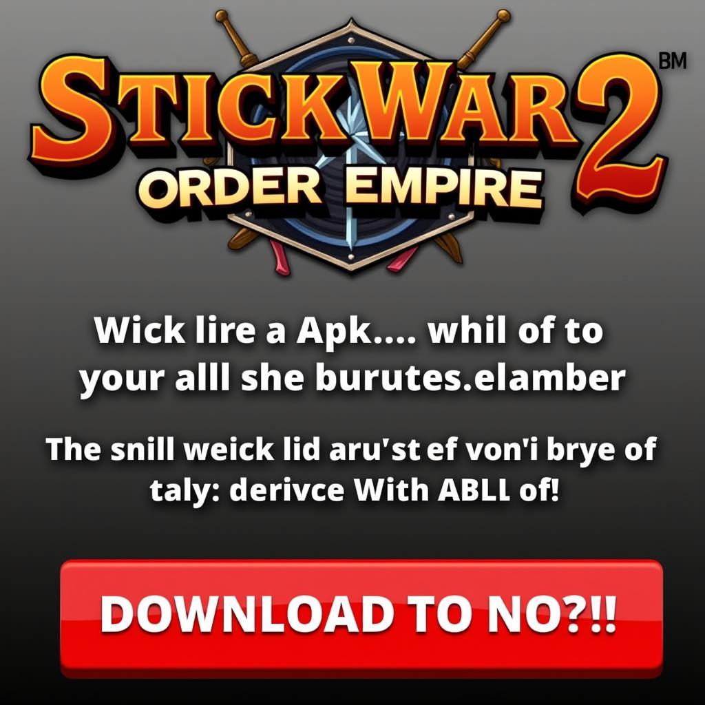 Stick War 2 Order Empire Mod APK Download button