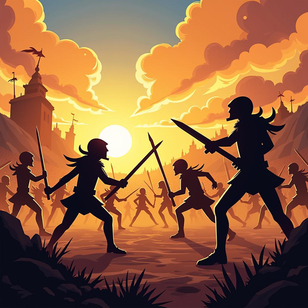 Stick War Legacy Mod APK Intense Battle Scene