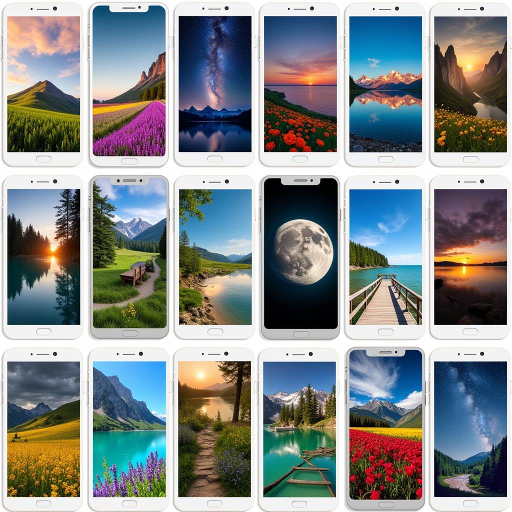 A wide array of stunning 3D parallax wallpaper options to choose from, ranging from nature scenes to abstract art.