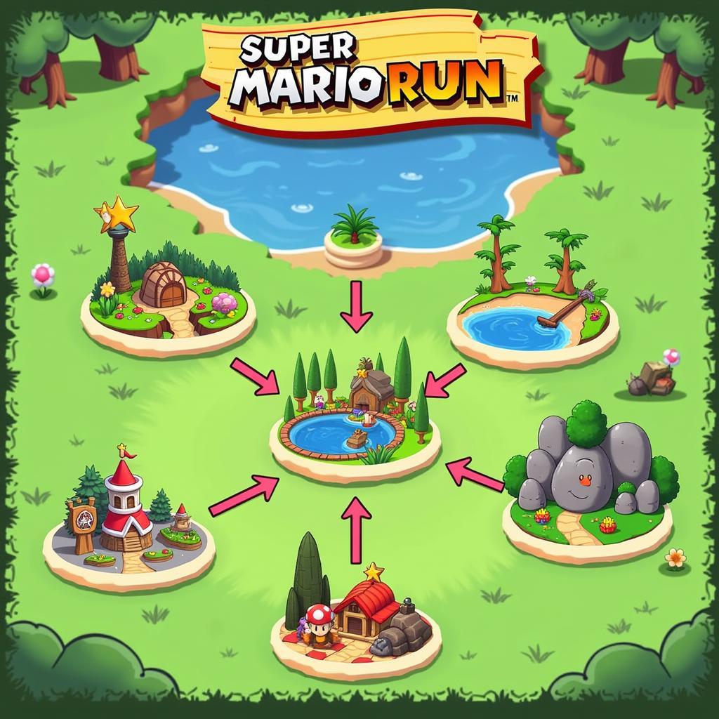 Super Mario Run world map