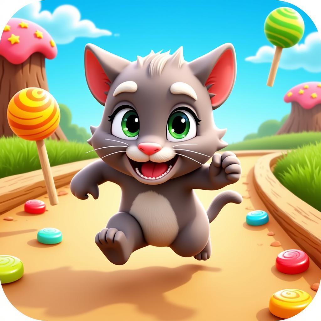 Talking Tom Candy Run Gameplay