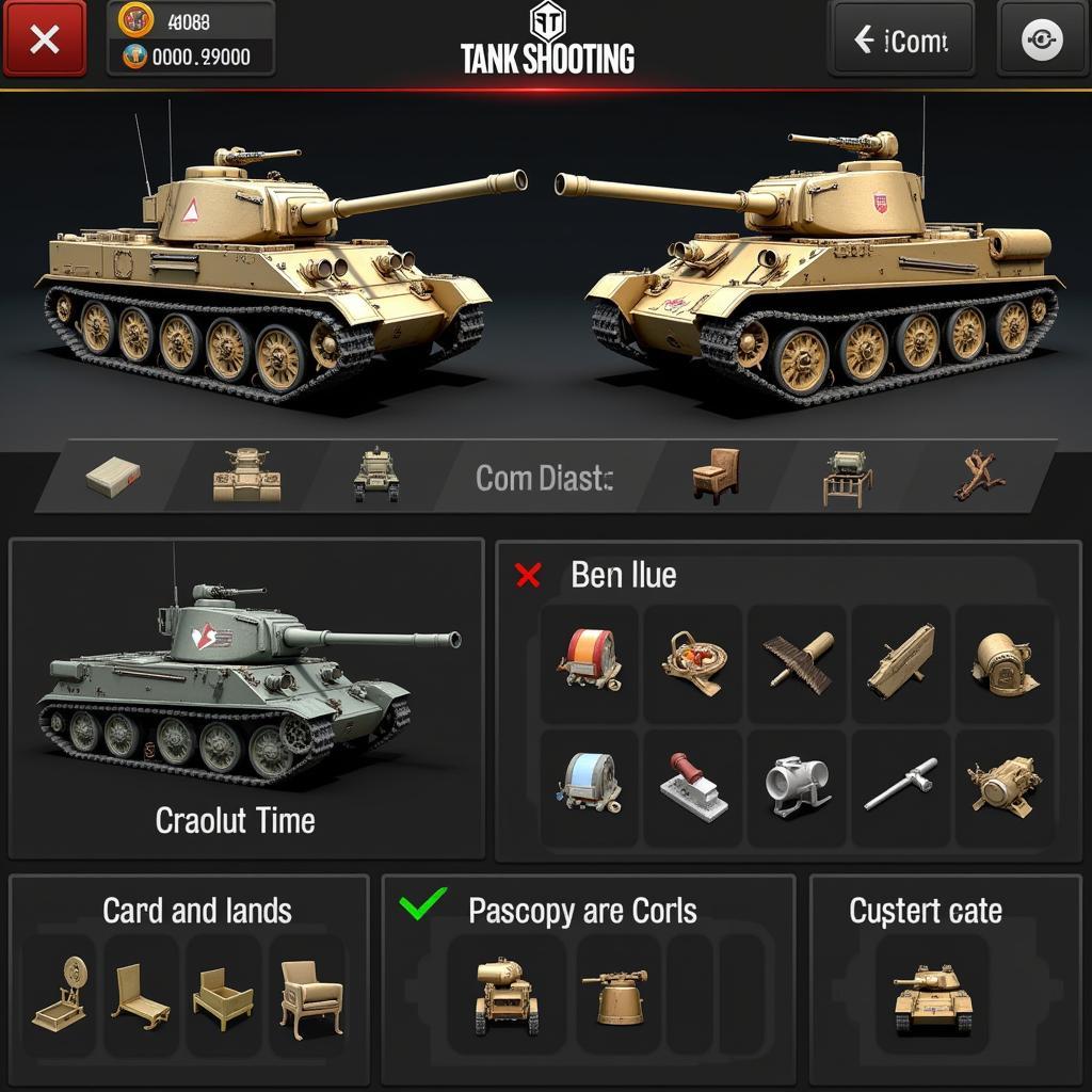 Tank Customization Menu