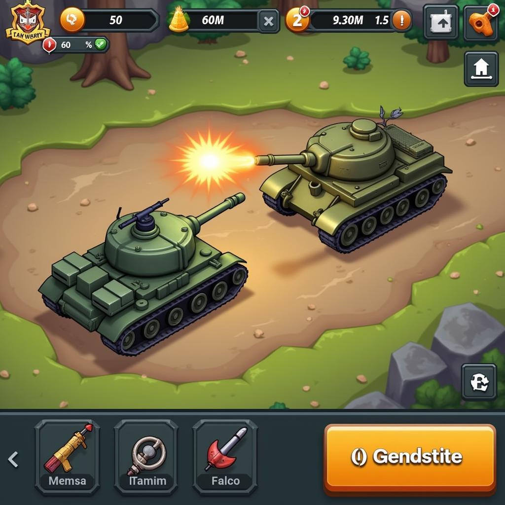 Tank Stars Mod APK Revdl Gameplay Screenshot