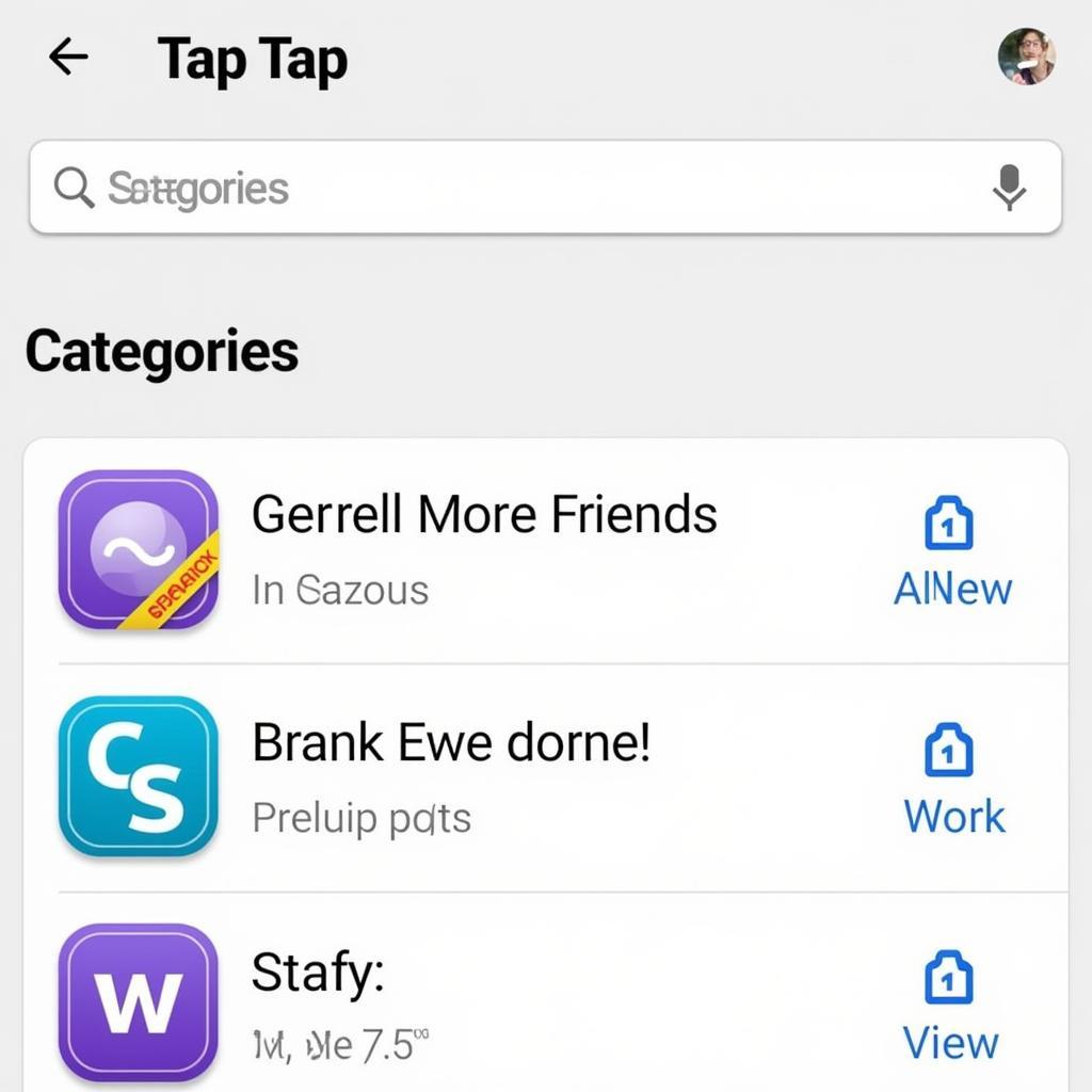 Tap Tap APK Interface