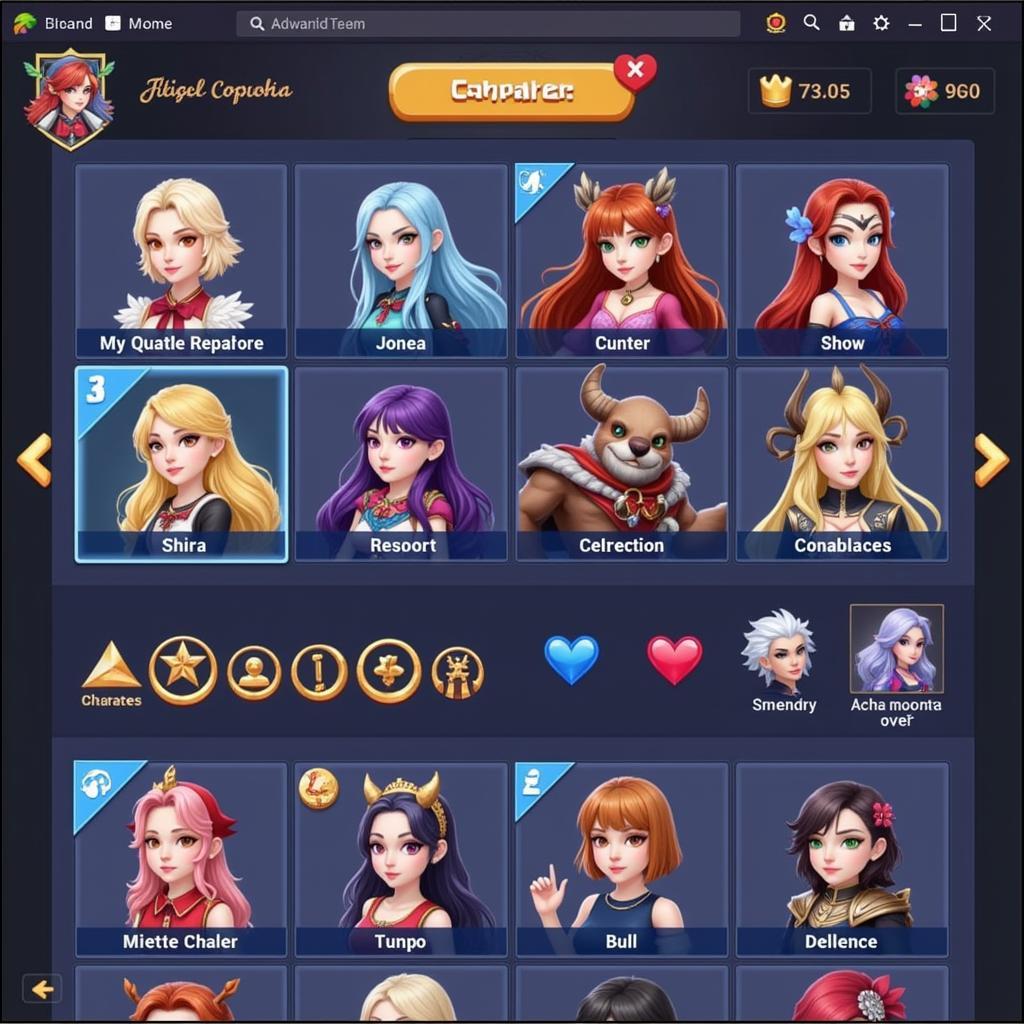 Tower of Fantasy Global APK Character Selection Screen