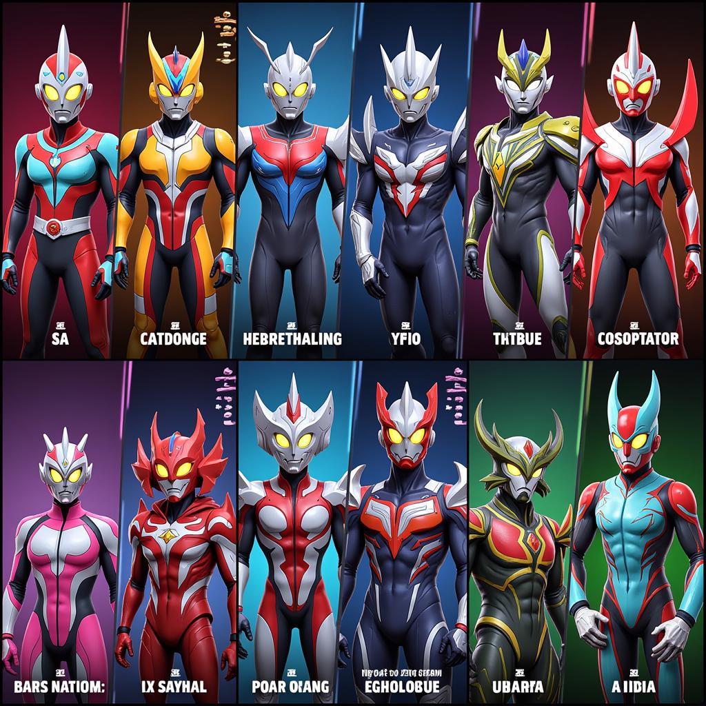 Ultraman Fighting Evolution 3 Character Roster