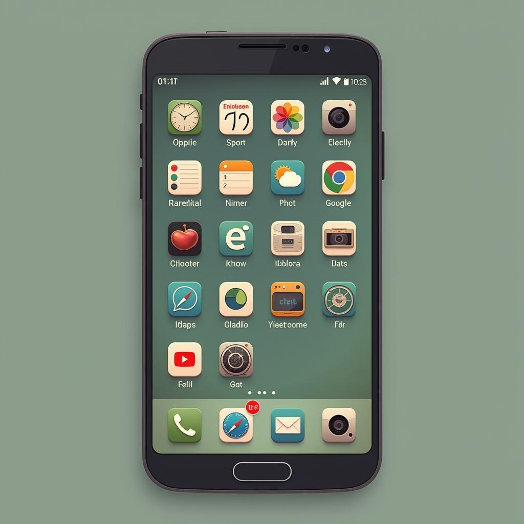 Vintage Icon Pack Homescreen