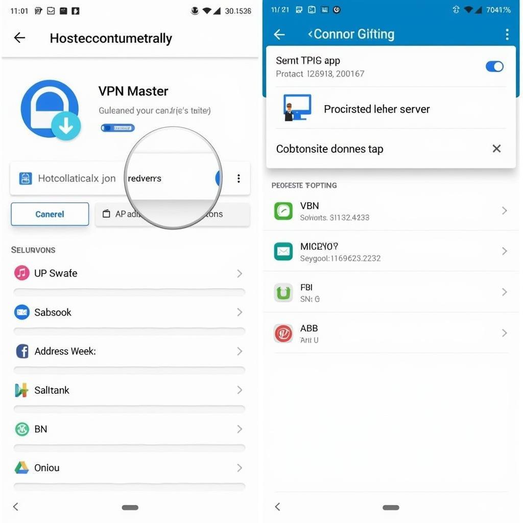 VPN Master APK Full Interface