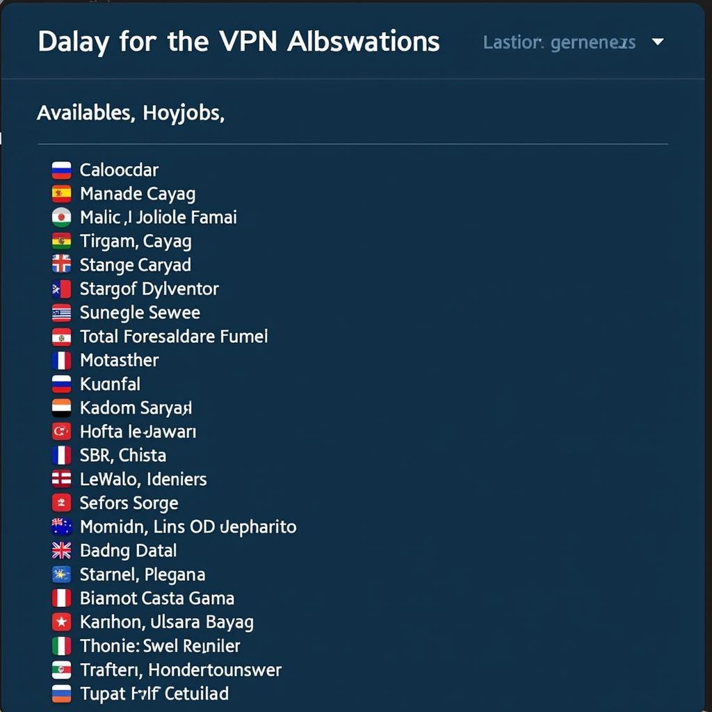 VPN Server List