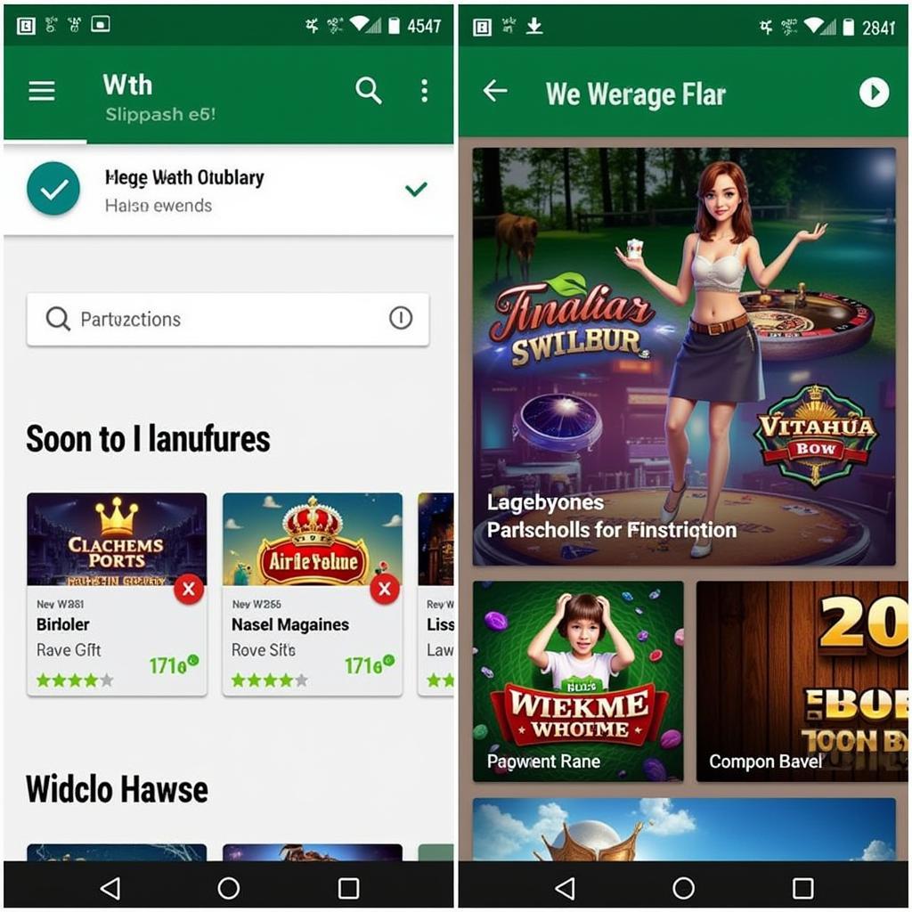 W365 Win APK Mobile Gaming Interface