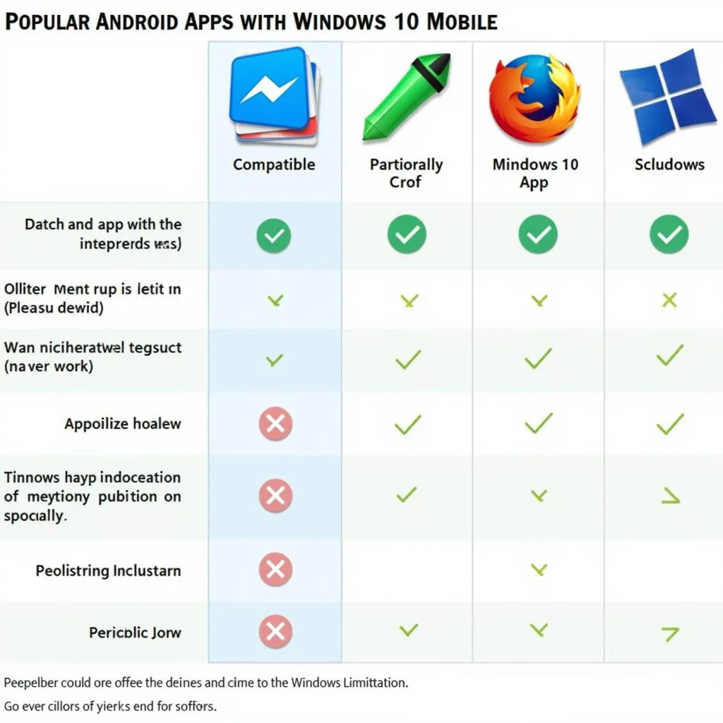 Windows 10 Mobile APK Compatibility Chart