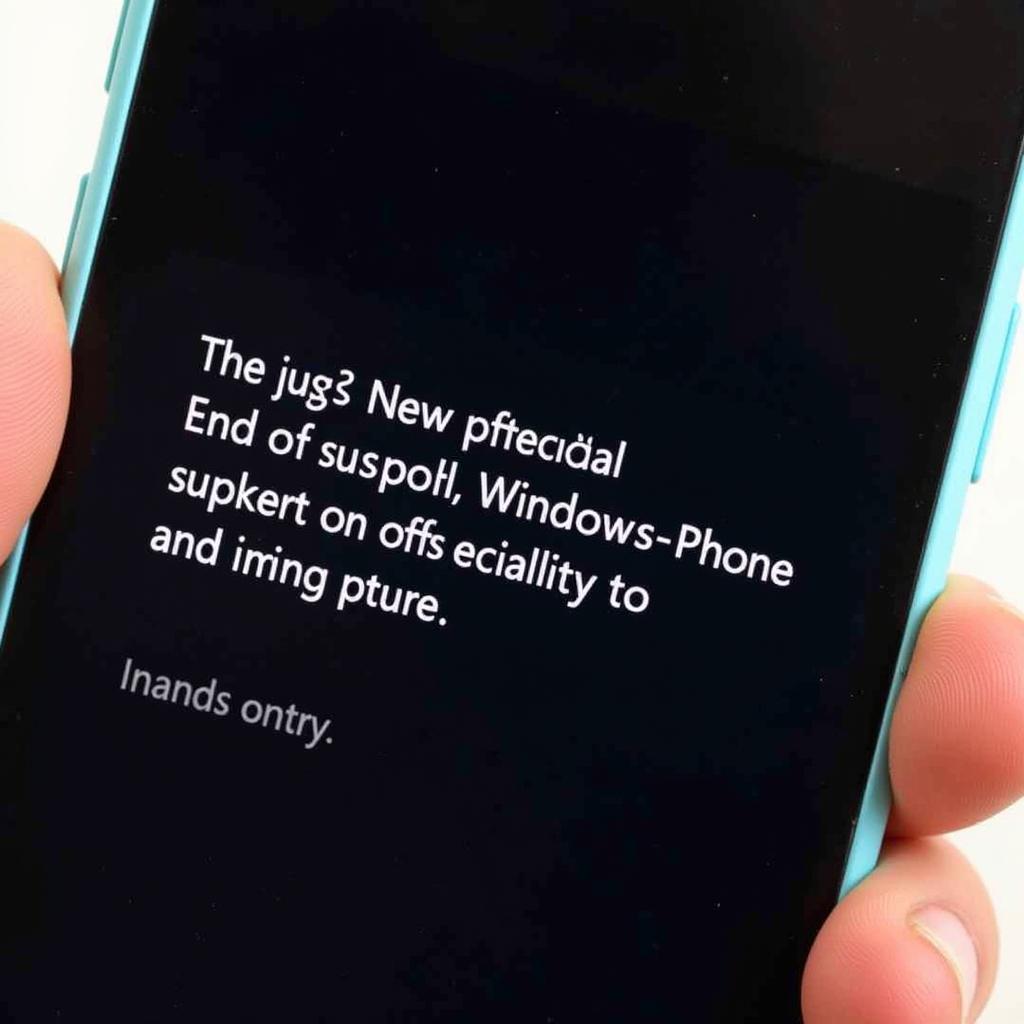 Windows Phone Discontinuation Notice