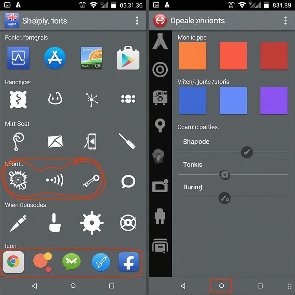 Xperia Theme Creation Software Interface