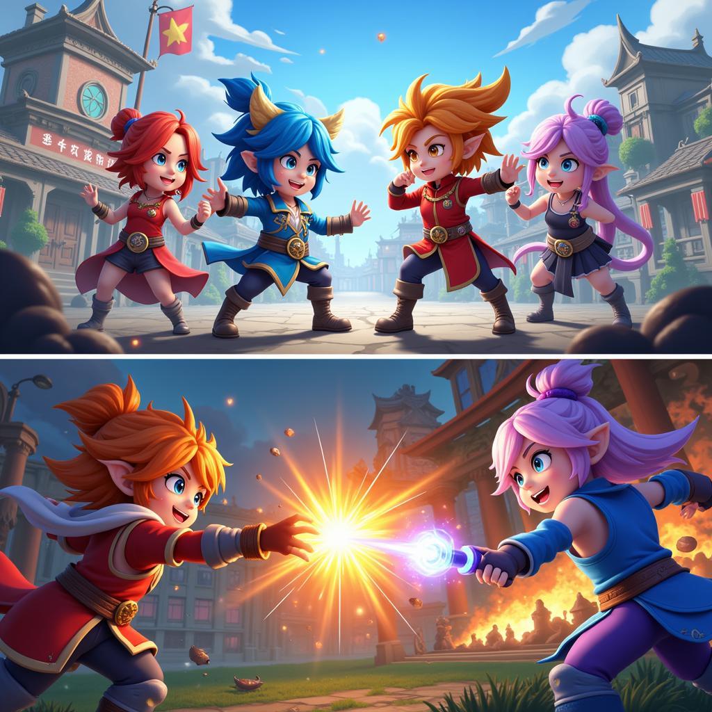 Yong Heroes battle gameplay screenshot