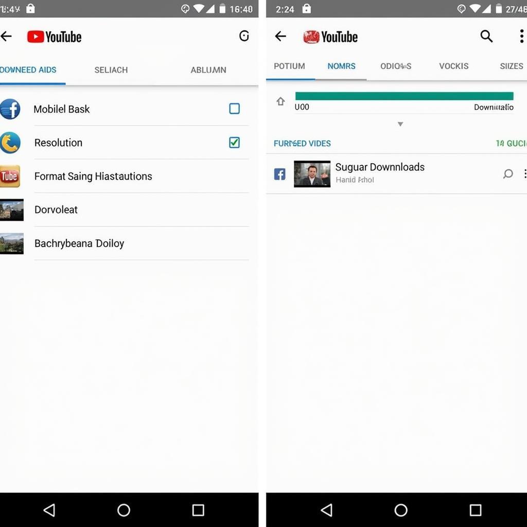 User-friendly interface of a YouTube video downloader APK