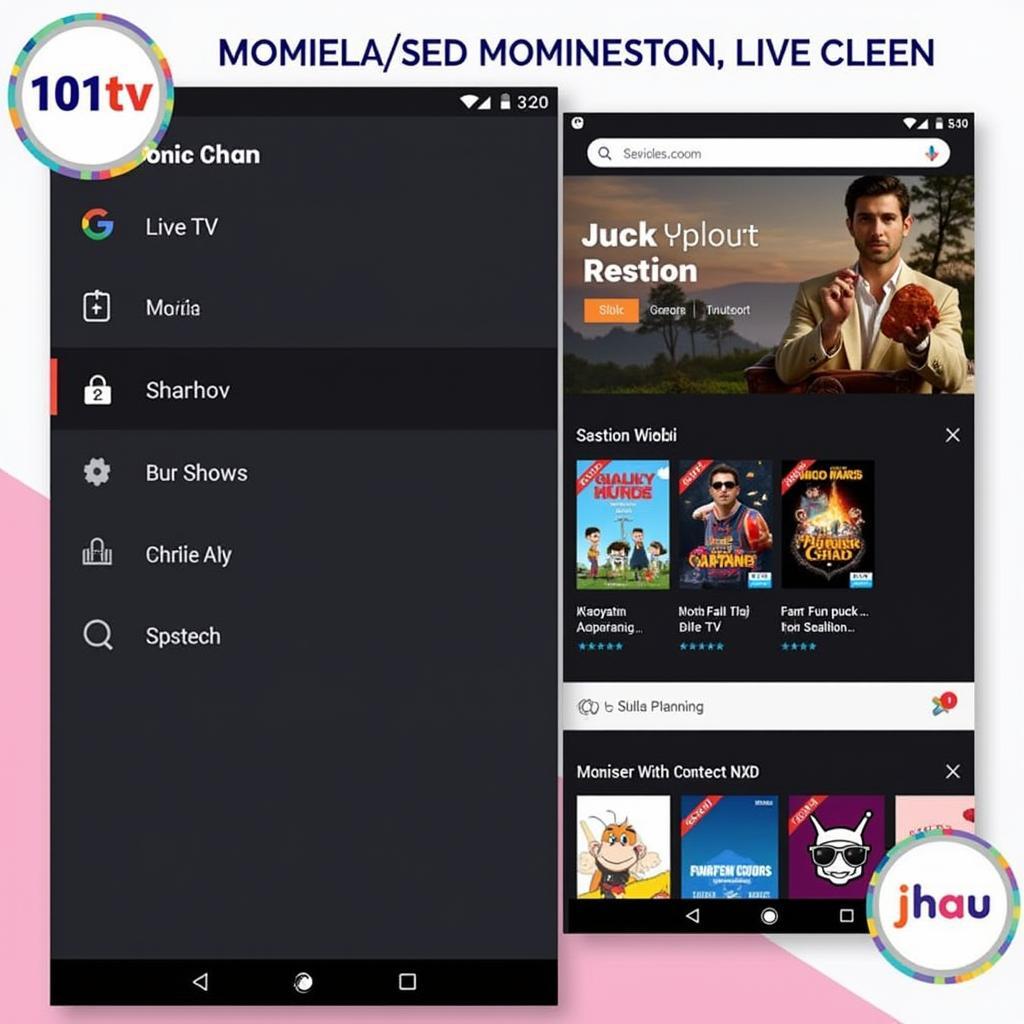 101tv APK User Interface