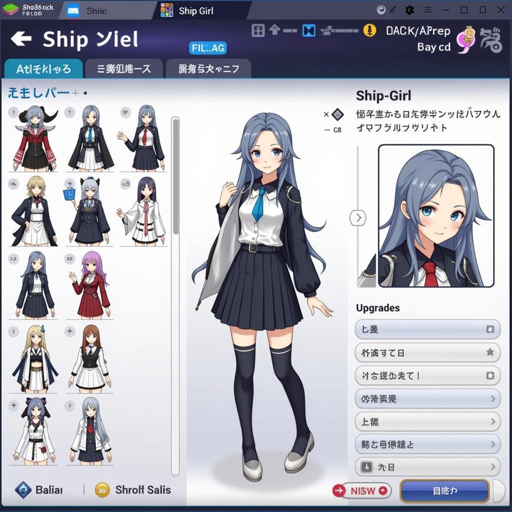 Customize your ship-girls in Abyss Horizon