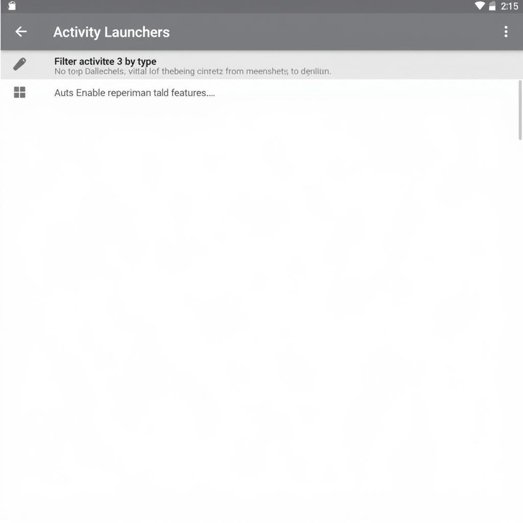 Activity Launcher Settings