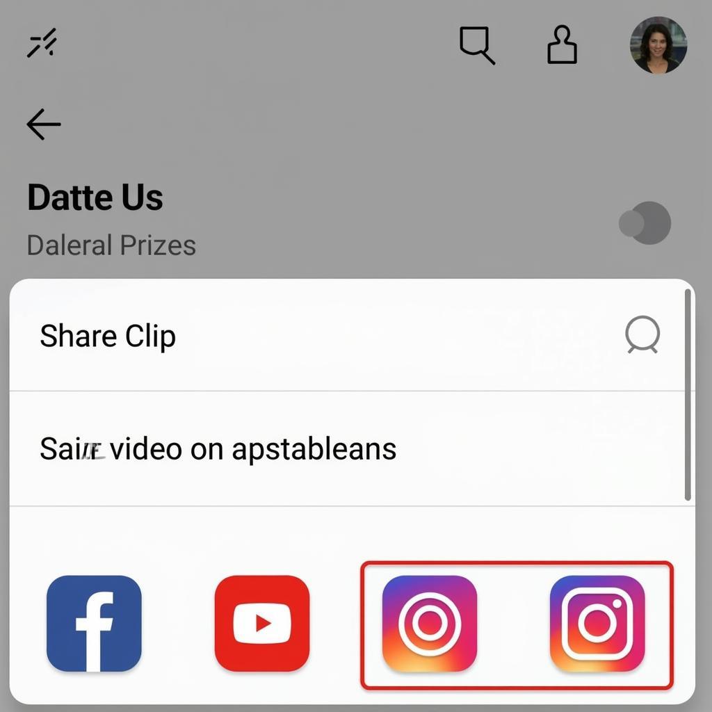 Adobe Clip APK Sharing Options