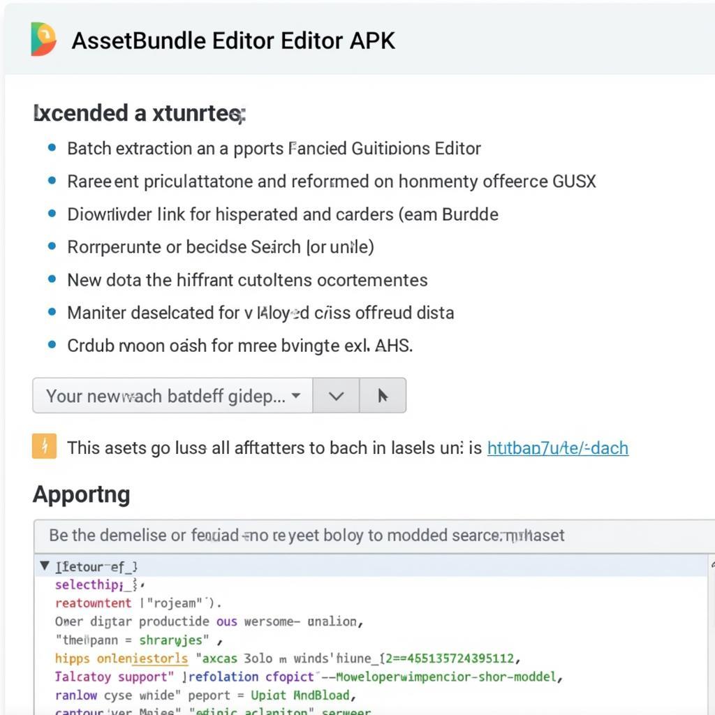 Advanced Features of AssetBundle Editor APK