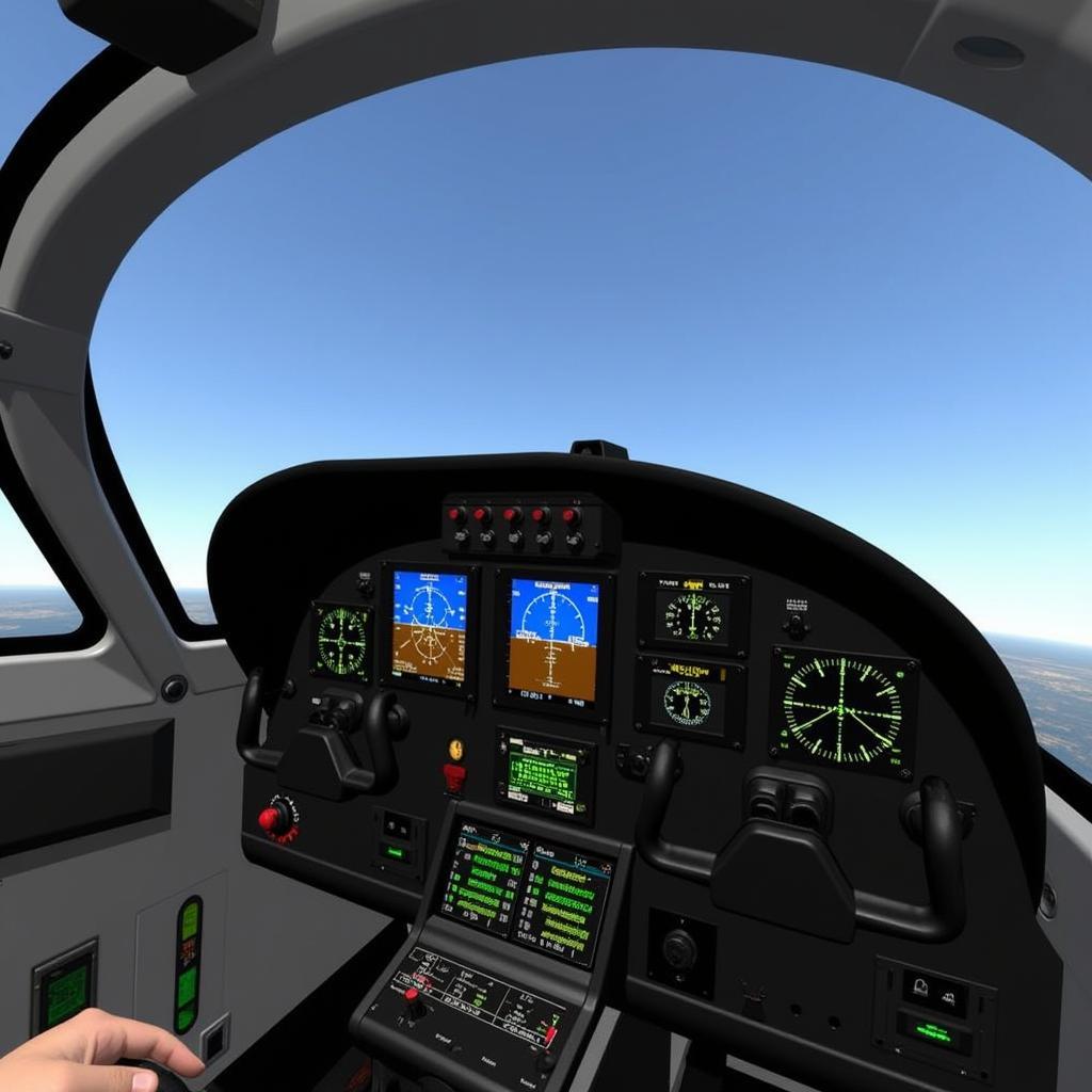 Aerofly 1 Mod APK Cockpit View