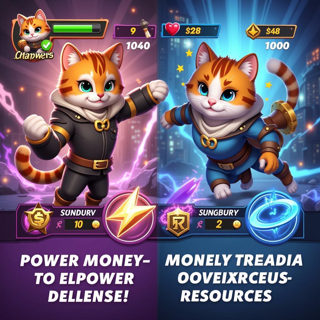 AFK Cats Mod APK Unlimited Money Gameplay Screenshot