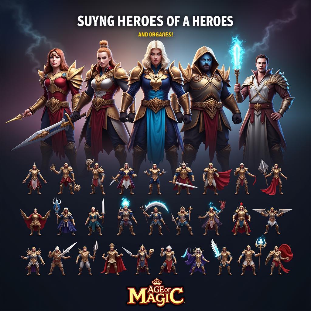 Age of Magic Hero Roster Showcase