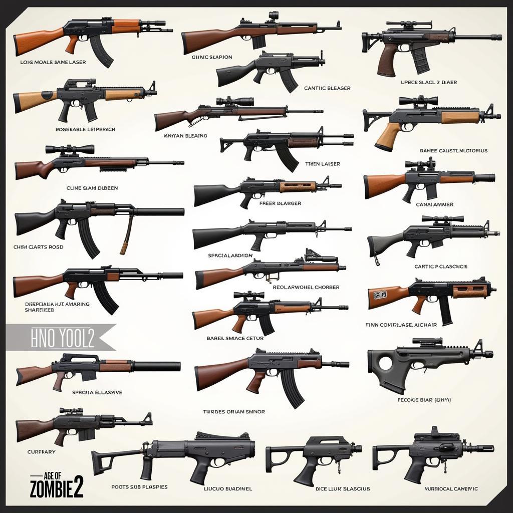 Age of Zombie 2 Weapon Selection