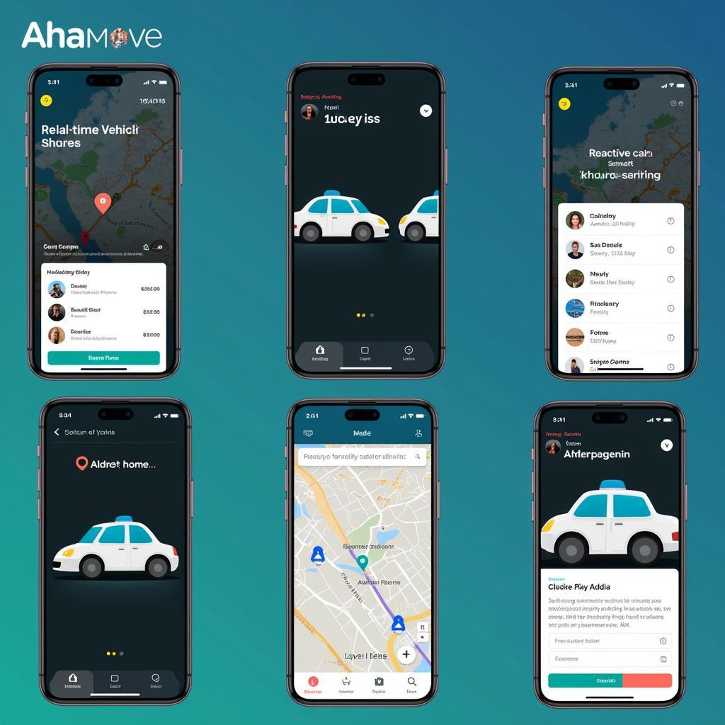 AhaMove App Interface Screenshot