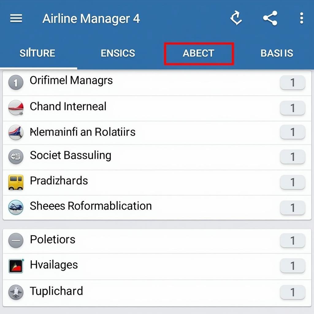 Airline Manager 4 Mod APK Interface