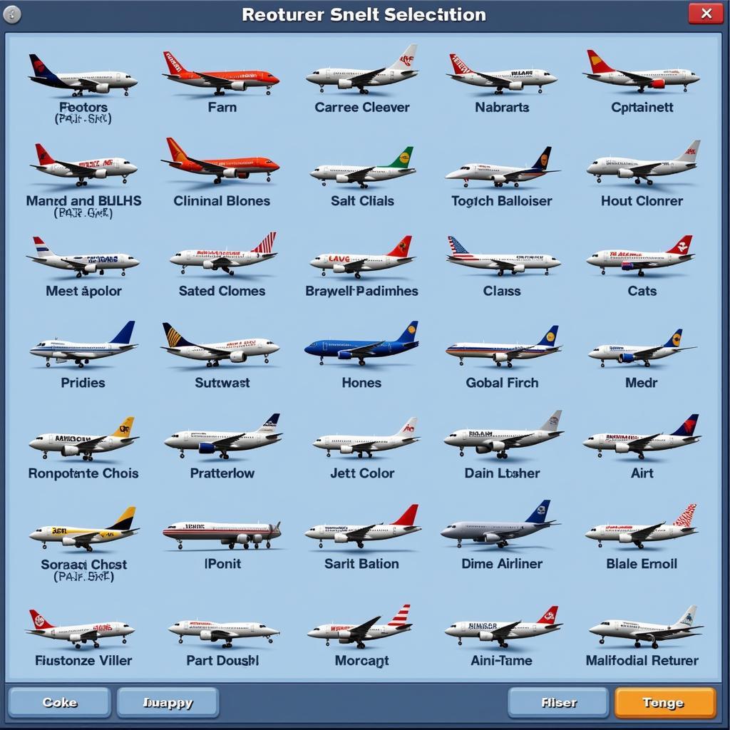 Aircraft Selection in Airline Manager Tycoon 2019 Mod APK