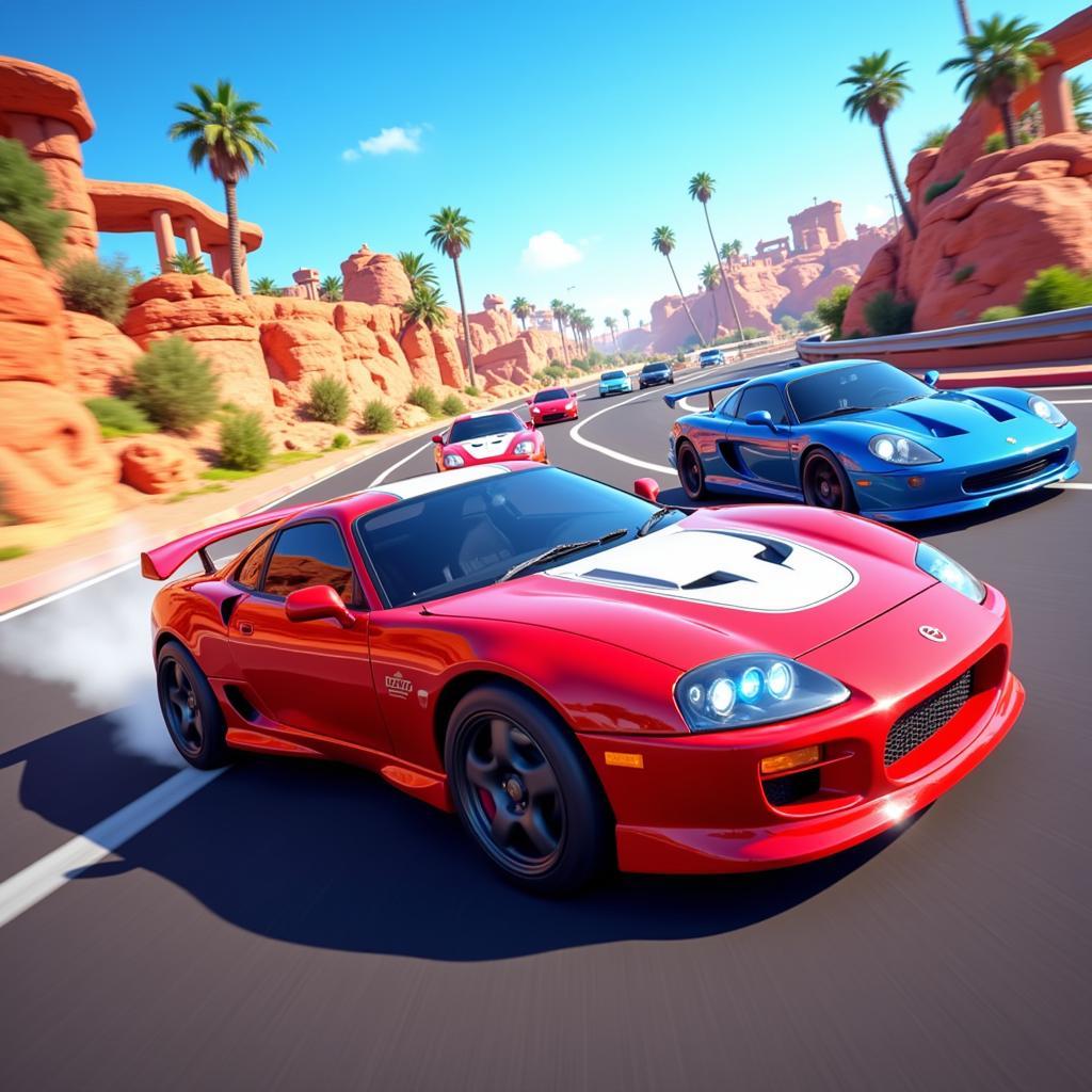 High-octane racing action in Alpha Nitro APK