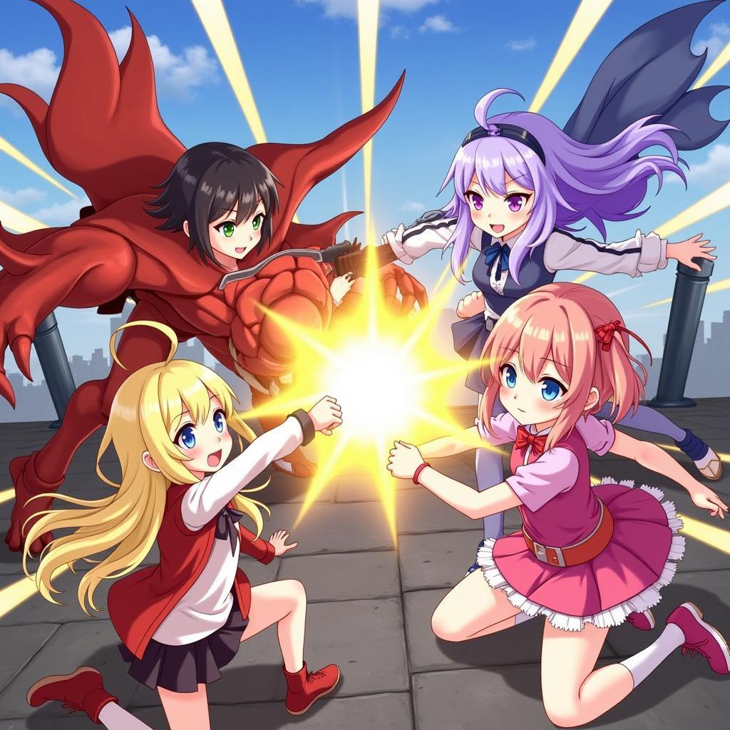 Alternative Girls APK Combat Scene