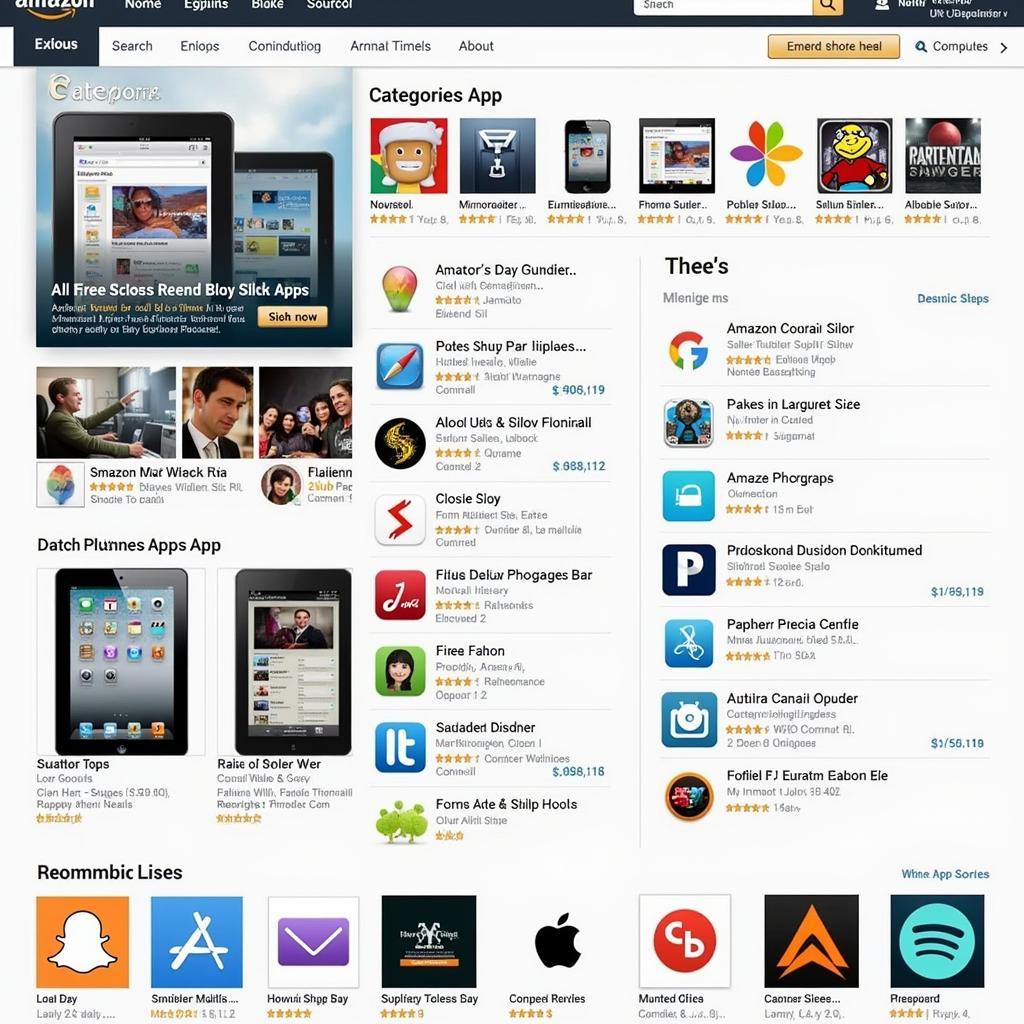 Amazon App Store Interface Navigation