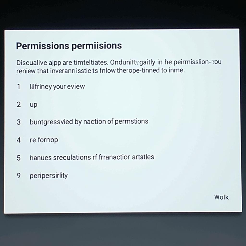 Android TV App Permissions